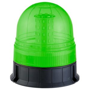 THREE BOLT MULTIFUNCTION GREEN LED BEACON - 12/24V