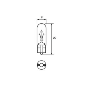 508 BULB 24V MINI CAPLESS 1.2 WATT