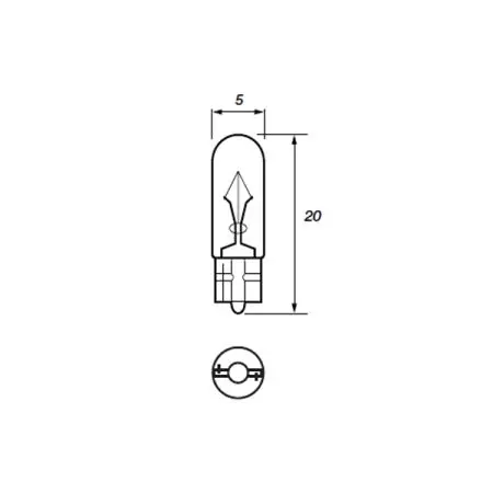 508 BULB 24V MINI CAPLESS 1.2 WATT