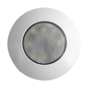 120MM ROUND WHITE LED INTERIOR ROOF CEILING LAMP - 1080LM, 12/24V
