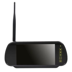 7" AHD WIRELESS MIRROR MONITOR (4 CAMERA INPUTS) - 12/24V