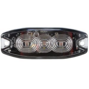ULTRA SLIM REAR LED STOP/TAIL LAMP, CLEAR LENS - 12/24V