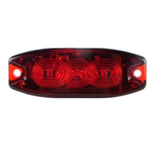 ULTRA SLIM REAR LED STOP/TAIL LAMP, RED LENS - 12/24V