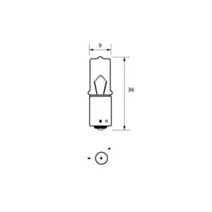 433E 24V 21W BAY9S OSP HALOGEN