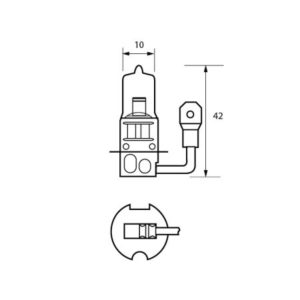 453 12V 55W H3 UV HALOGEN