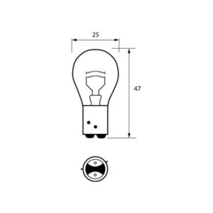 566A 21/4W BAZ15D 24V