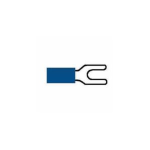 BLUE PRE-INSULATED SPADE TERMINALS - 3.70MM