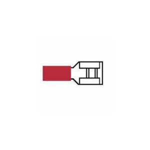 RED PRE-INSULATED PUSH-ON TERMINALS - 6.30MM