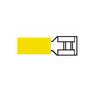 YELLOW PRE-INSULATED PUSH-ON TERMINALS - 6.30MM