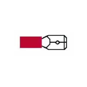 RED PRE-INSULATED BLADE TERMINALS - 6.30MM