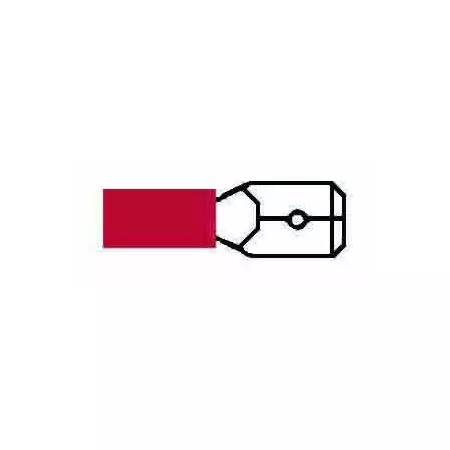 RED PRE-INSULATED BLADE TERMINALS - 6.30MM