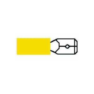 YELLOW PRE-INSULATED BLADE TERMINALS - 6.30MM