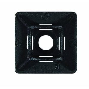 BLACK ADHESIVE FIXING BASE FOR 5MM CABLE TIES - 28 X 28MM