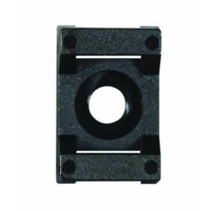 BLACK FIXING BASE FOR UP TO 9MM CABLE TIES - 23 X 15MM