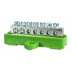 7-WAY TERMINAL BLOCK - 2 X 5.4MM DIAMETER, 5 X 4MM DIAMETER