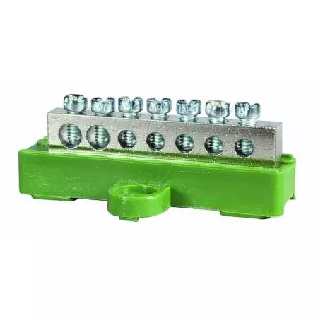 7-WAY TERMINAL BLOCK - 2 X 5.4MM DIAMETER, 5 X 4MM DIAMETER