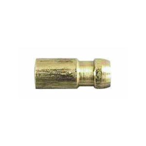 LARGE BRASS CRIMP NIPPLE FOR 2.00MM² CABLE