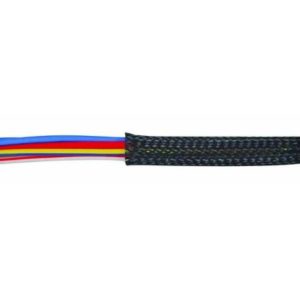BLACK EXPANDABLE BRAID SLEEVING - 32.0MM X 10M