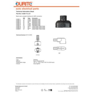 SUPERSEAL 2 WAY IN-LINE CONNECTOR INTERFACE - 7.5NW