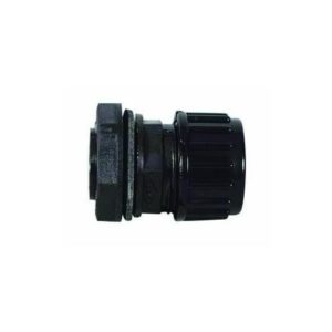 BLACK NYLON SEALED CONNECTION GLAND FOR UNSPLIT TUBING - 13NW