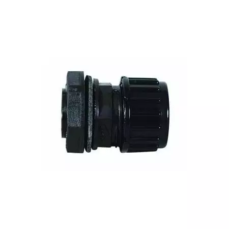 BLACK NYLON SEALED CONNECTION GLAND FOR UNSPLIT TUBING - 10NW