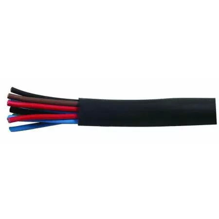 BLACK PVC SLEEVING FOR ELECTRICAL HARNESSES - 6.0MM X 25M | 0-332-06