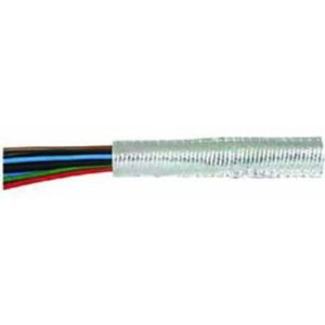 HEAT-REFLECTING ALUMINIUM/FIBREGLASS CONVOLUTED SLEEVING - 12.7MM X 1.5M