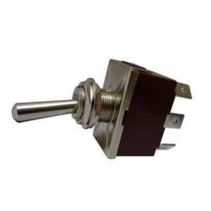 3 WAY/CHANGE OVER DOUBLE-POLE SWITCH WITH METAL LEVER - 10A AT 28V