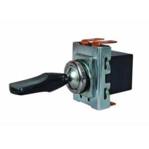 3 WAY OR CHANGE OVER TOGGLE SWITCH WITH PLASTIC PADDLE LEVER - 10A AT 12V