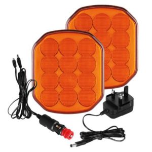 MAGNETIC LI-ION RECHARGEABLE AMBER LED WARNING LIGHTS