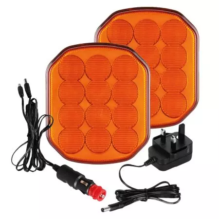MAGNETIC LI-ION RECHARGEABLE AMBER LED WARNING LIGHTS