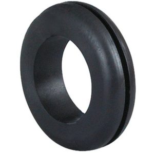 BLACK PVC WIRING GROMMETS 25MM DIAMETER PANEL HOLE
