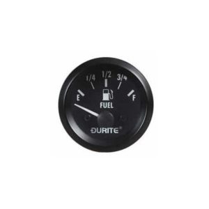 24V ILLUMINATED FUEL GAUGE WITH SENDER - 52MM