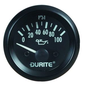 OIL PRESSURE GAUGE WITH SENDER 52MM - 24V