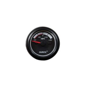 12/24V LED ILLUMINATED MARINE AMMETER - 52MM 80-0-80A