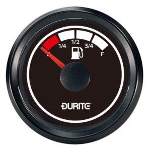 LED ILLUMINATED MARINE FUEL GUAGE - 12/24V