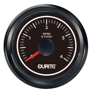 LED ILLUMINATED MARINE TACHOMETER 0-4000RPM - 12/24V