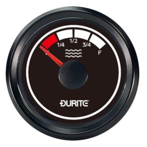 LED ILLUMINATED MARINE WATER GAUGE - 12/24V