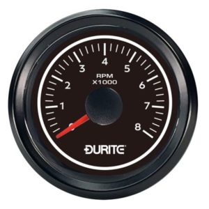 LED ILLUMINATED MARINE TACHOMETER GAUGE 0-8000RPM - 12/24V
