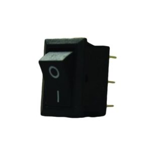 BLACK CHANGEOVER ROCKER SWITCH - 10A AT 12V