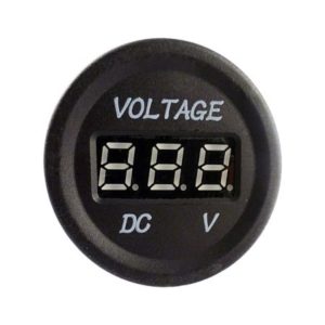 ILLUMINATED VOLTMETER FOR 28MM PANEL - 12V/24V
