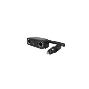 CIGARETTE LIGHTER 2 WAY ADAPTOR SOCKET WITH USB - 12V