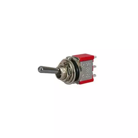CHANGE OVER OR ON/OFF MINIATURE TOGGLE SWITCH WITH METAL LEVER - 5A AT 28V