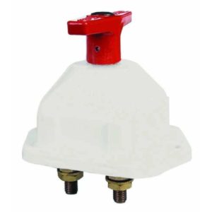 MARINE DOUBLE POLE BATTERY ISOLATOR WITH FIXED KEY - 250A 24V