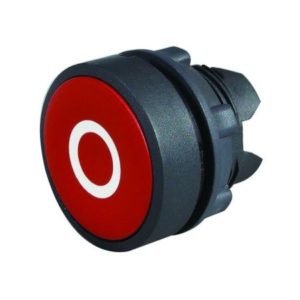 RED FLUSH PUSH BUTTON