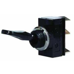 CHANGE OVER OR ON/OFF FLICK SWITCH WITH NYLON PADDLE LEVER - 10A AT 12V