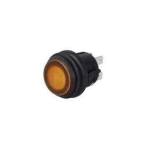 AMBER LED PUSH/PUSH ON/OFF SWITCH - 12/24V
