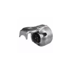 7 PIN METAL CARAVAN SOCKET WITH FOG LAMP CUT OUT - 12V ISO 1724 (Pk 5)