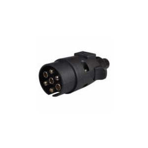 7 PIN PLASTIC CARAVAN PLUG - 12V ISO 1724 (Pk 5)