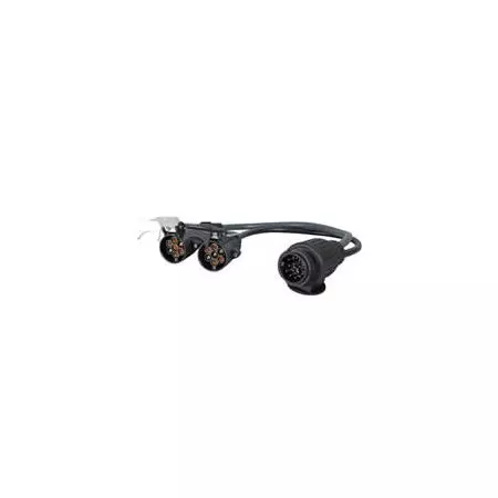 13 PIN SOCKET ADAPTOR - 13 PIN PLUG TO 2 X 7 PIN SOCKETS - 12V